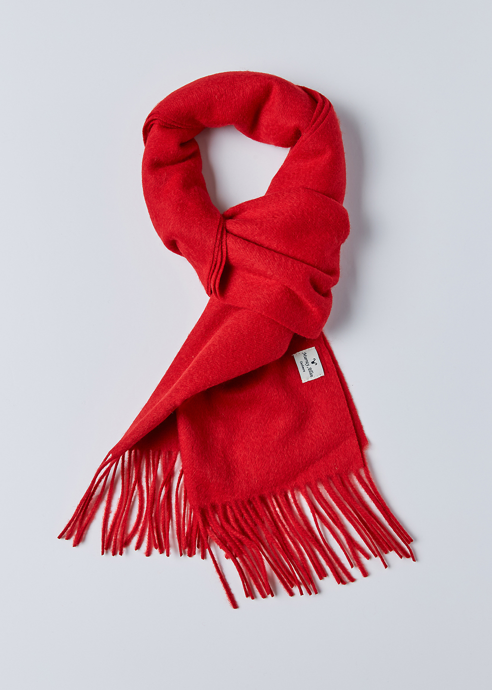 30” Sold Woven Scarf (red) 20%