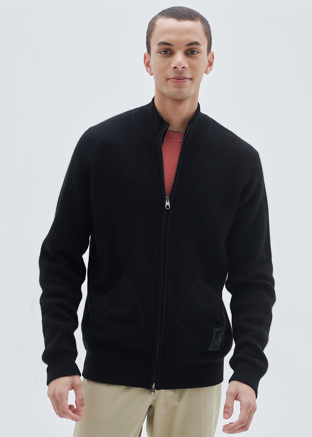 Zip up cardigan(black) 20%