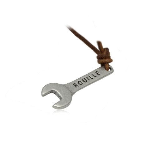 [로일 가죽끈] ROUILLE - KEYRACE  BROWN THONG LEATHER