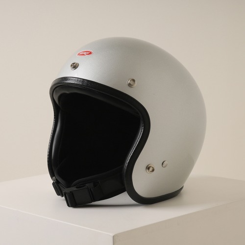 [에딜롯 GT 클래식 소두핏 헬멧 실버] EDIROT - GT SMALL FIT OPEN FACE HELMET (SILVER)