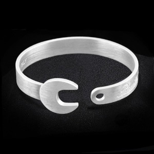 [로일 팔찌]ROUILLE-BRACELET 925 BRUSHED SILVER