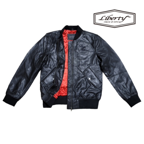 [리버티 레더 자켓] LIBERTY - 300 URBAN SKULL EMBRO JACKET