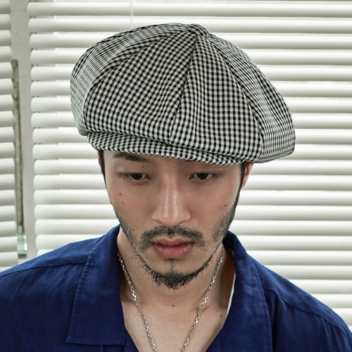 [밀리어네어햇 뉴스보이캡] Millionairehats - Rayon gingham check 3pack CLASSIC BIG APPLE HAT