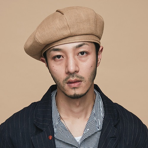 [밀리어네어햇 베레모] Millionairehats - herringbone Linen beret (Beige)