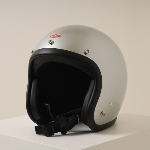 [에딜롯 GT-S 클래식 오픈페이스 헬멧 실버] EDIROT - GTS CLASSIC OPEN FACE HELMET (SILVER)