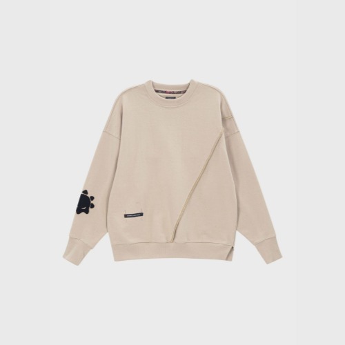 [모빈스알 맨투맨 ]MOVINS.R - PENNA PRIMAVERA SWEAT TOP BEIGE