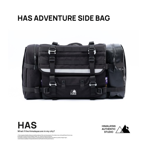 [하스 어드벤처 사이드백] HAS EQUIPMENT - ADVENTURE SIDE BAG (2WAY SET)