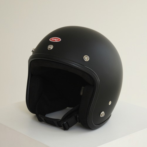 [에딜롯 GT-W 클래식 오픈페이스 헬멧] EDIROT - GTW CLASSIC OPEN FACE HELMET (MATT BLACK)