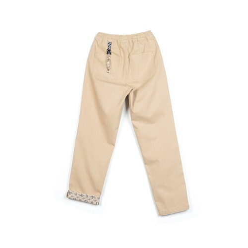 [아첼레란도 바지] ACCELERANDO - E-BAND semi tapered jean (BEIGE)