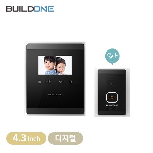 빌드원 비디오폰(BO-VP430D/DC30)블랙/디지털