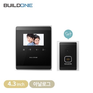 빌드원 비디오폰(BO-VP430A/DC30)블랙/아나로그