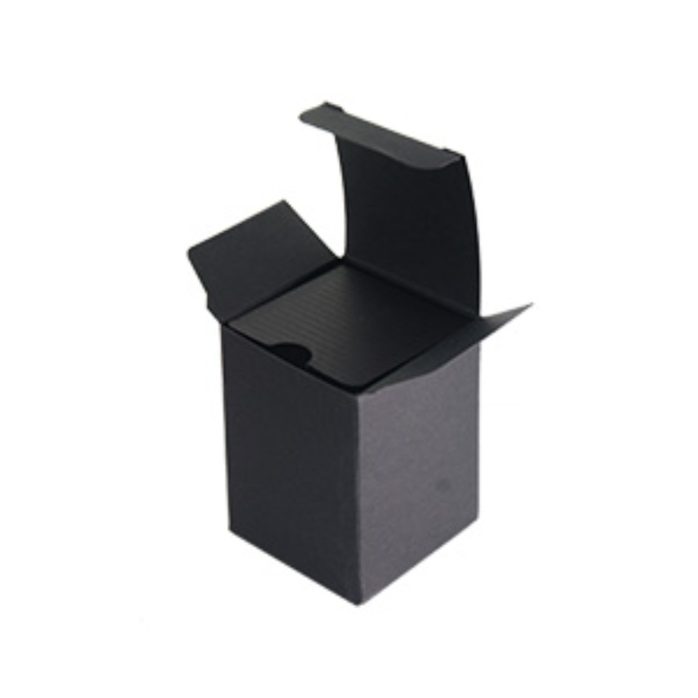 3oz 캔들 포장 박스 - 블랙 속골지포함 (비누 석고 선물 상자)