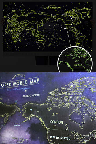 페이퍼 월드맵 글로우