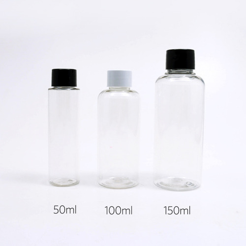 플라스틱 공병 50ml,100ml,150ml, 200ml (블랙캡)