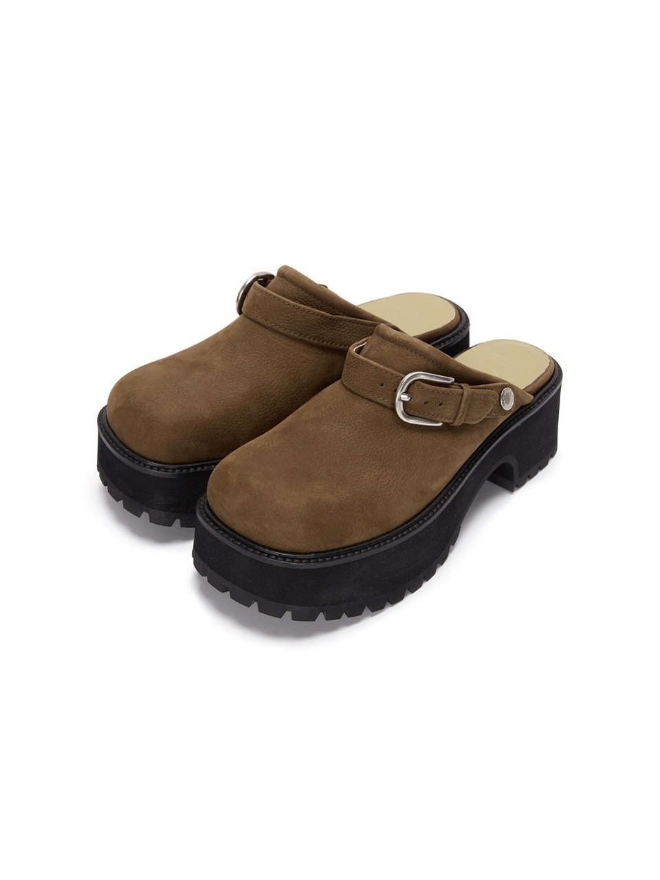 [Margesherwood] / ☆ 70's CLOGS / chestnut nubuck Marge Sherwood Tan 70's Clogs Marge Sherwood