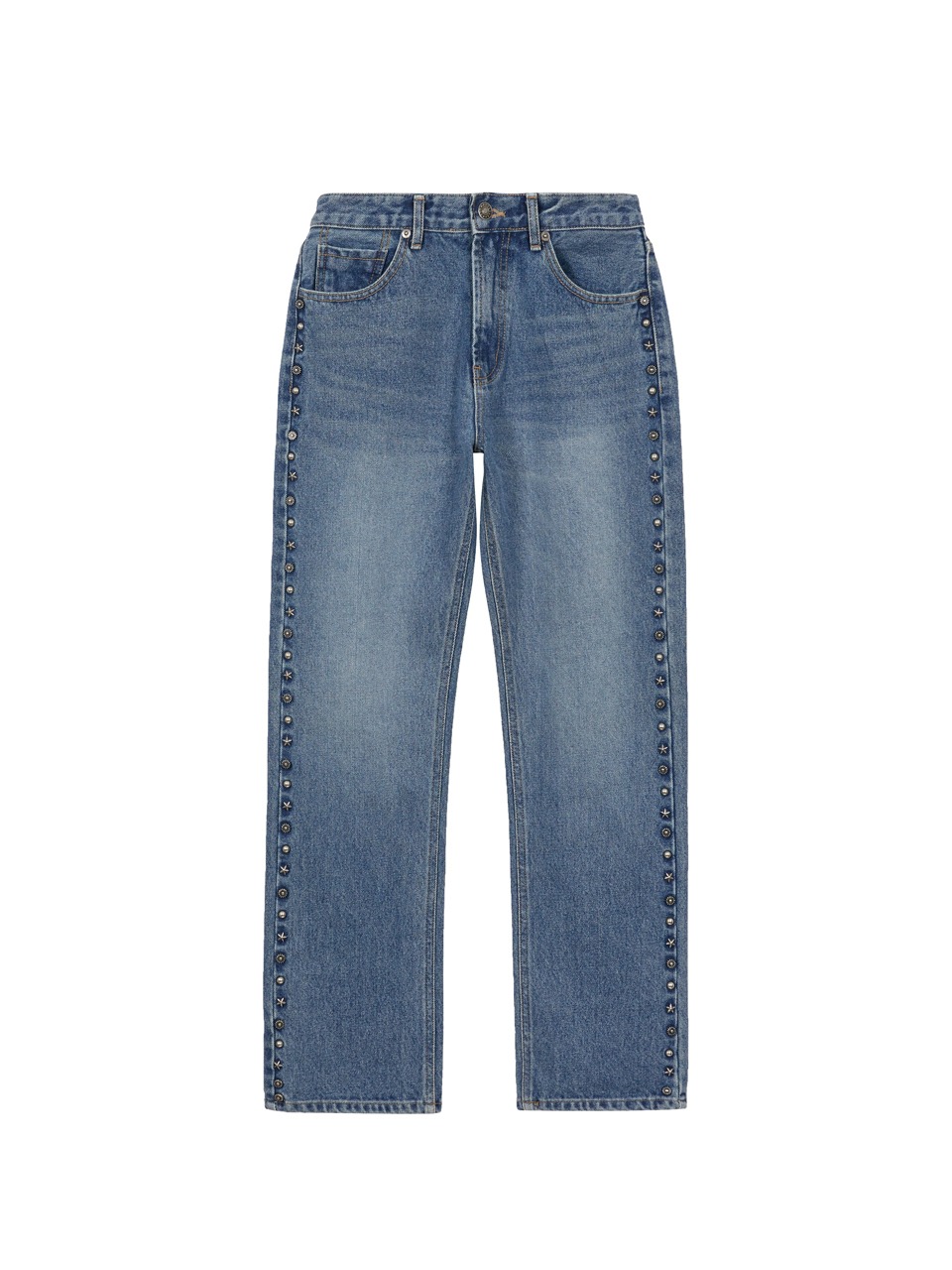 [Margesherwood ] / ☆ STUD INDIGO DENIM PANTS / blue STUD INDIGO DENIM PANTS_blue - MARGESHERWOOD