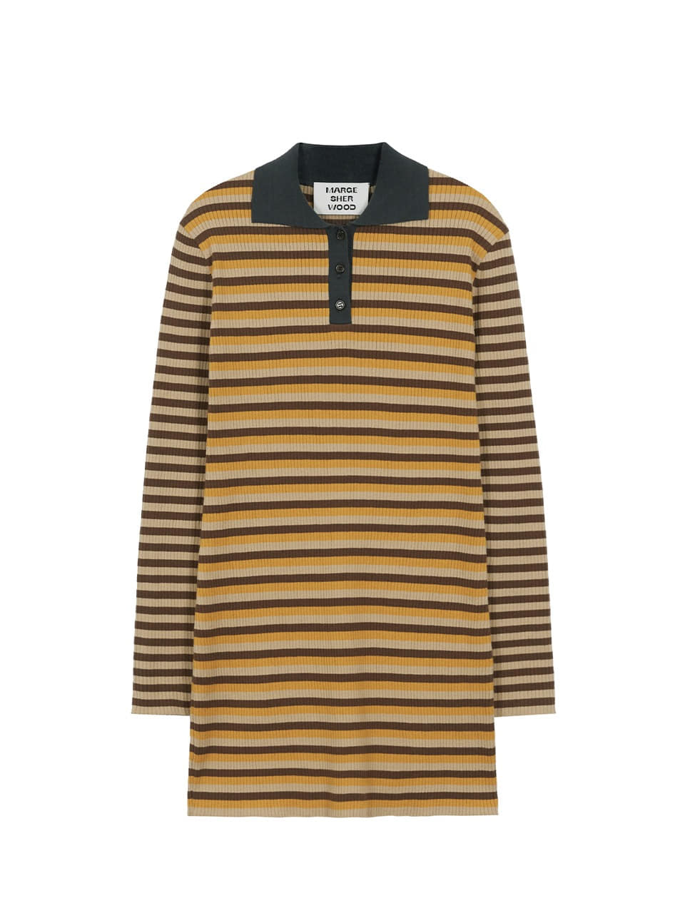 [Margesherwood ] / ☆ PK STRIPE MINI DRESS / orange/brown Five Stars Mini Dress - Red (FINAL SALE) – Hazel & Olive