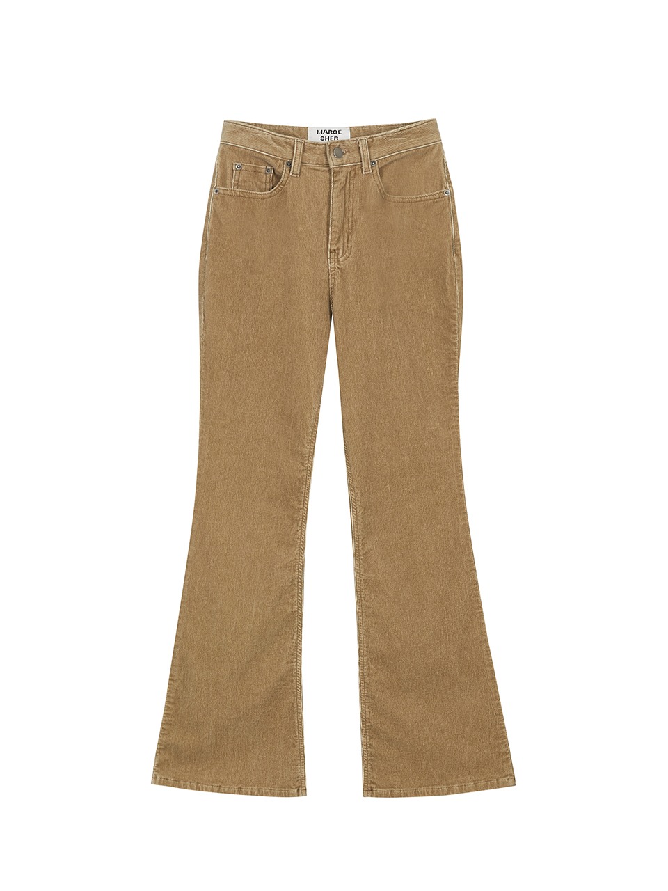 [Margesherwood ] / ☆ CORDUROY SLIM BOOTSCUT PANTS / camel CORDUROY SLIM BOOTSCUT PANTS_camel - MARGESHERWOOD
