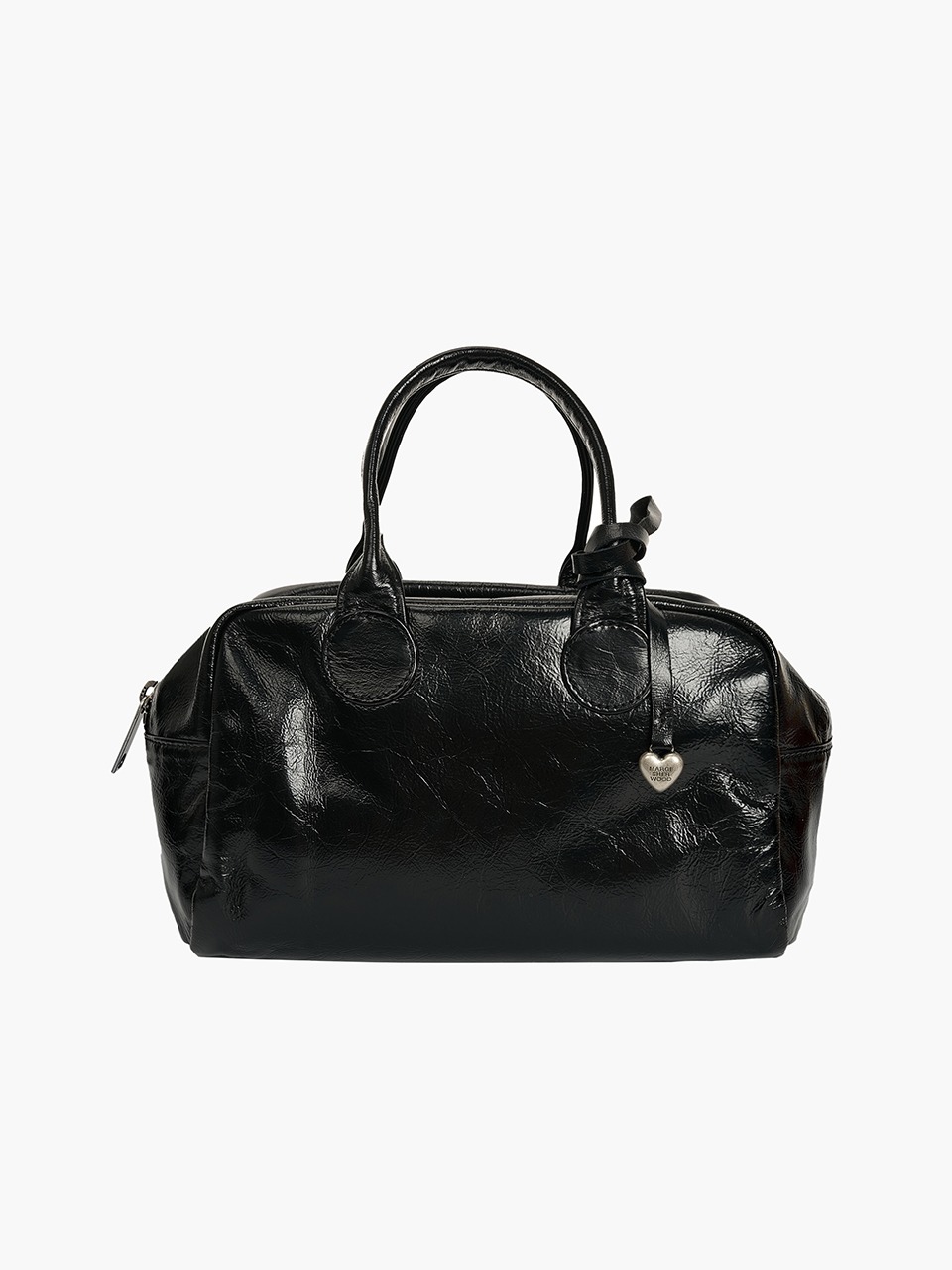 トートバッグ [Margesherwood] / SOFT BOWLING BAG / black soft crinkle Black Soft Bowling Bag by MARGESHERWOOD on Sale