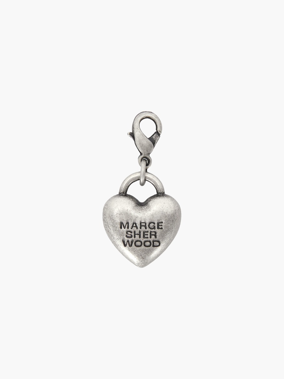 HEART PENDANT CHARM_antiqued silver - MARGESHERWOOD