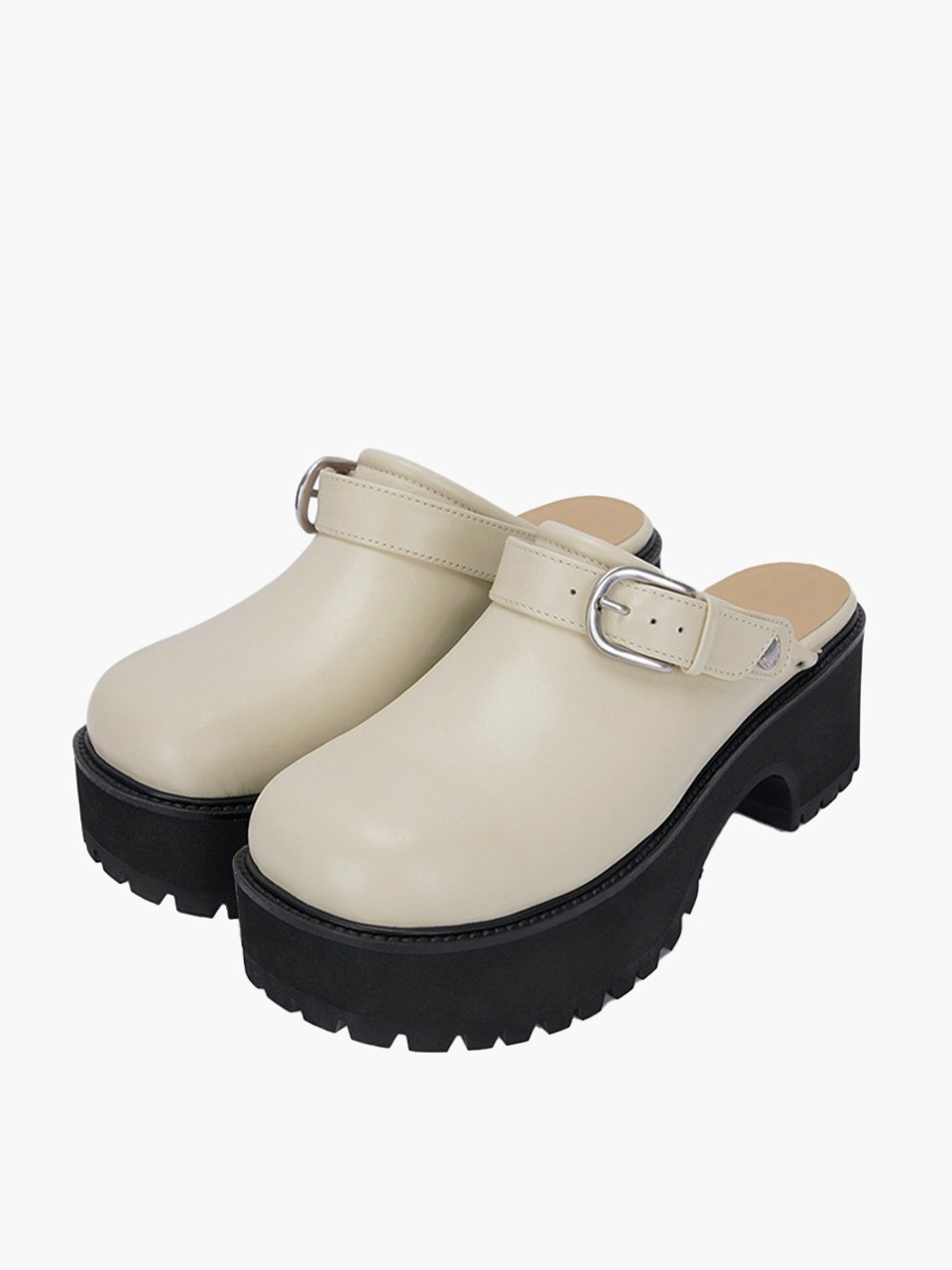 70's CLOGS_ivory plain - MARGESHERWOOD