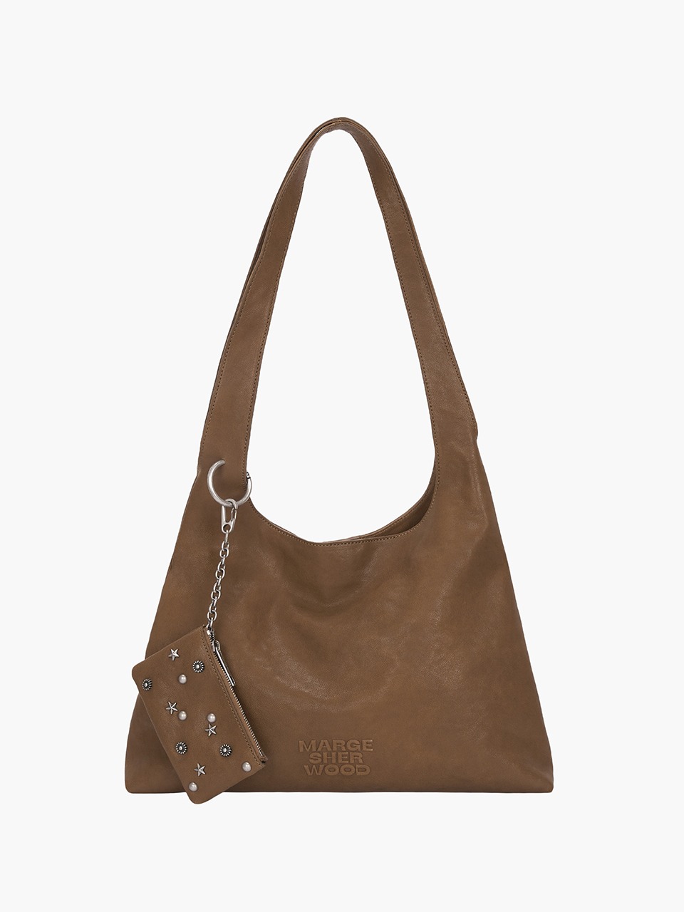 Margesherwood] / ☆ HALTER HOBO LARGE / black washed nappa