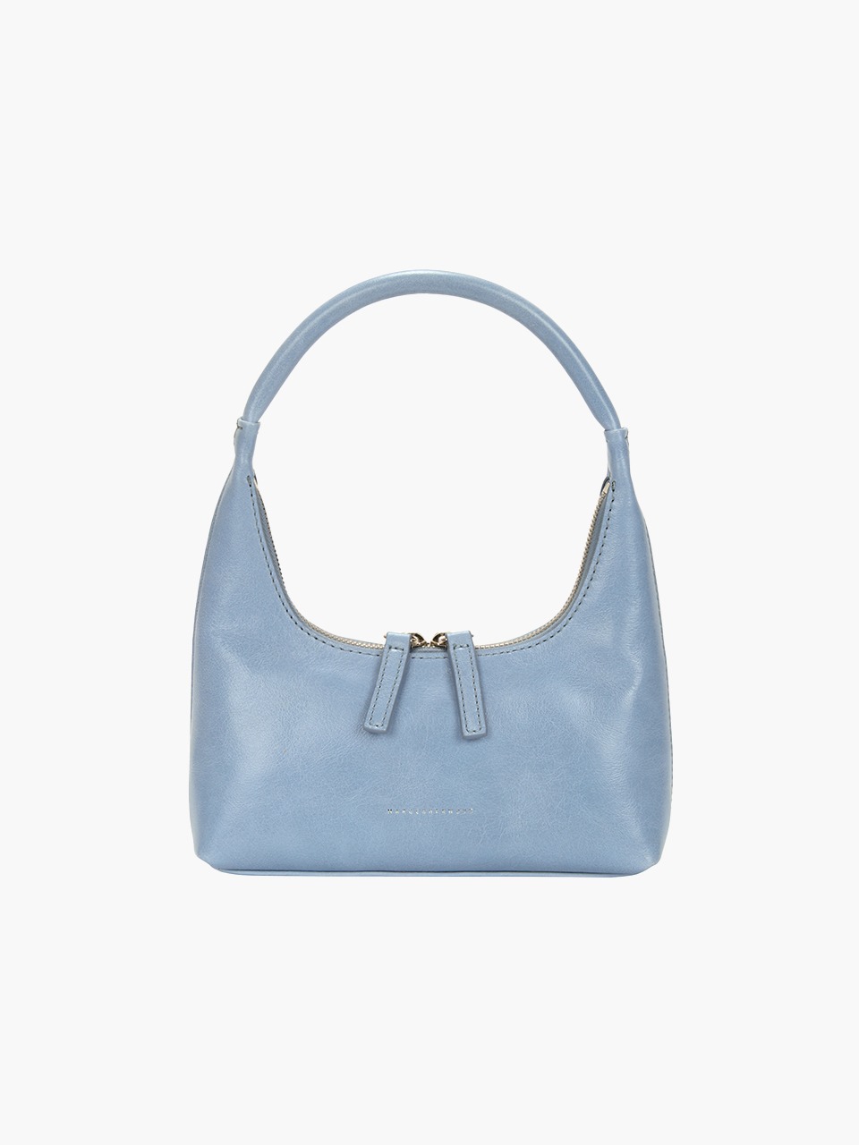 [Margesherwood] / ☆ HOBO MINI / pastel blue pull-up crinkle HOBO MINI_pastel blue pull-up crinkle - MARGESHERWOOD