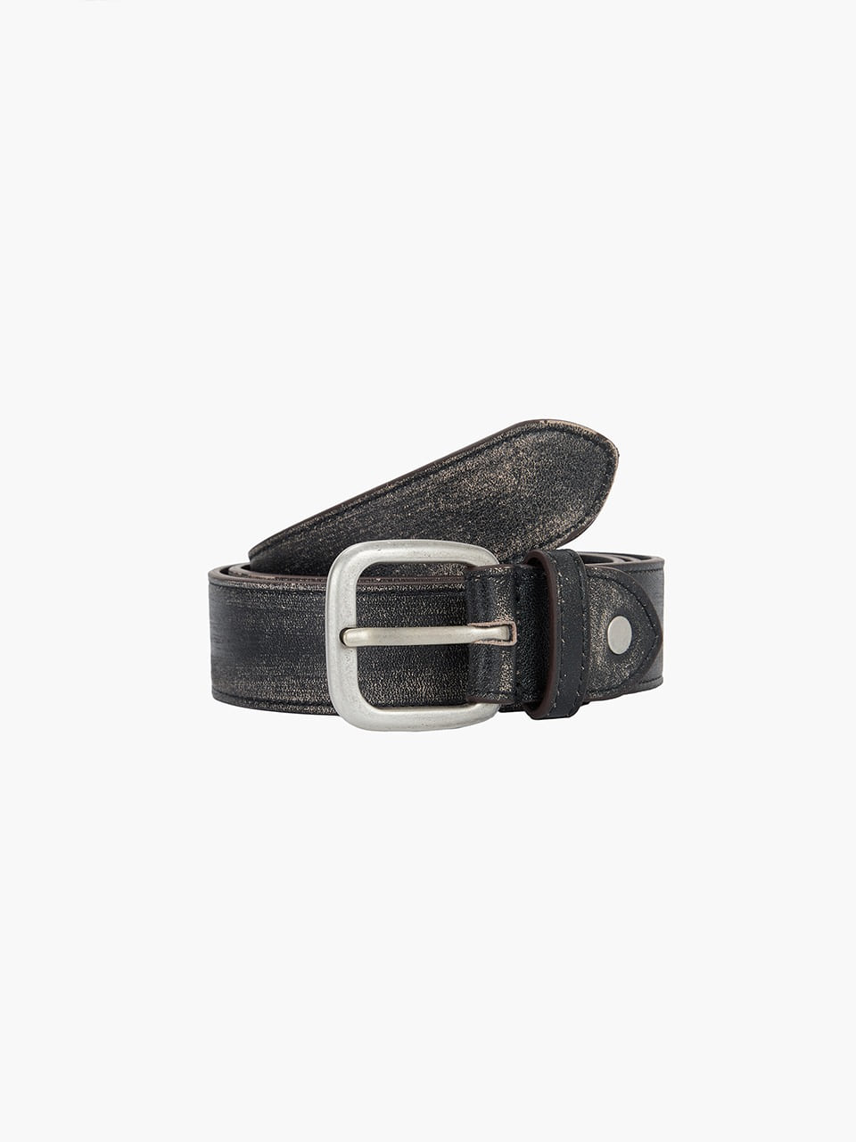 [Margesherwood ] / ☆ LEATHER SYMBOL BELT / black plain Designer fashion, Seoul-fully created | W Concept