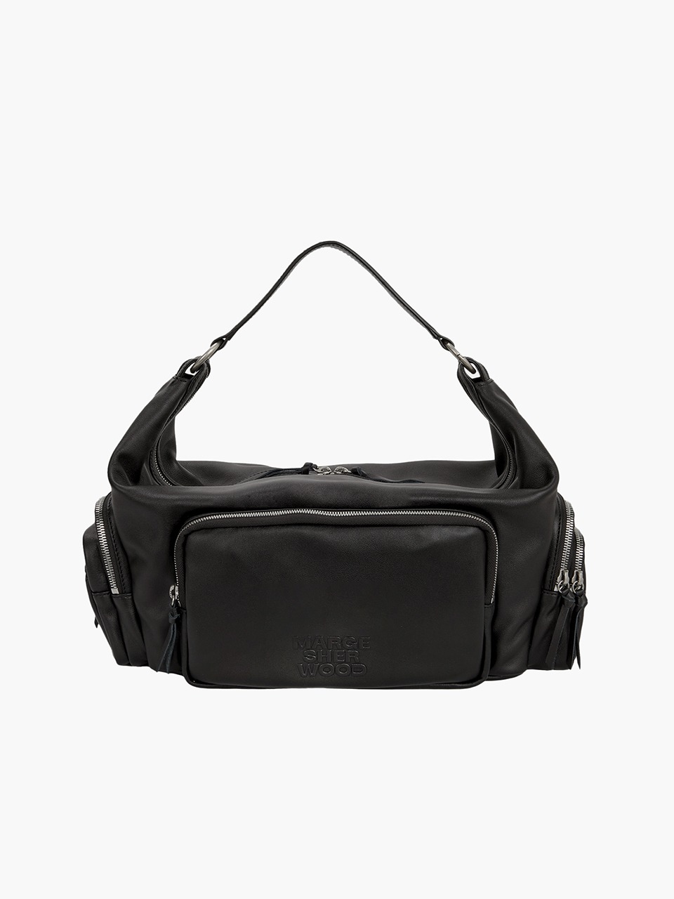 ショルダーバッグ・ポシェット Margesherwood Large Shoulder Bag - Leather - Black 29029632_58143958_1000.jpg