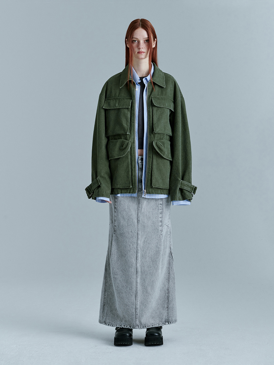 [Margesherwood ] / ☆ UTILITY JACKET / khaki UTILITY JACKET_khaki - MARGESHERWOOD