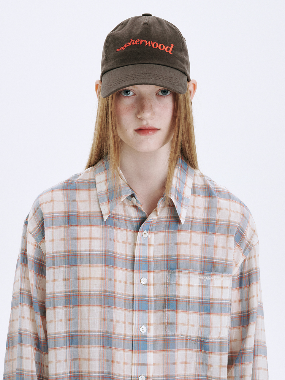 [Margesherwood ] / ☆ PIGMENT WAVE LOGO BALLCAP / brown PIGMENT WAVE LOGO BALLCAP_brown - MARGESHERWOOD