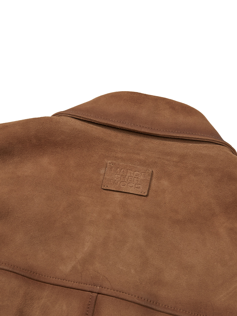 SUEDE BRUSHED BLOUSON JACKET_camel - MARGESHERWOOD