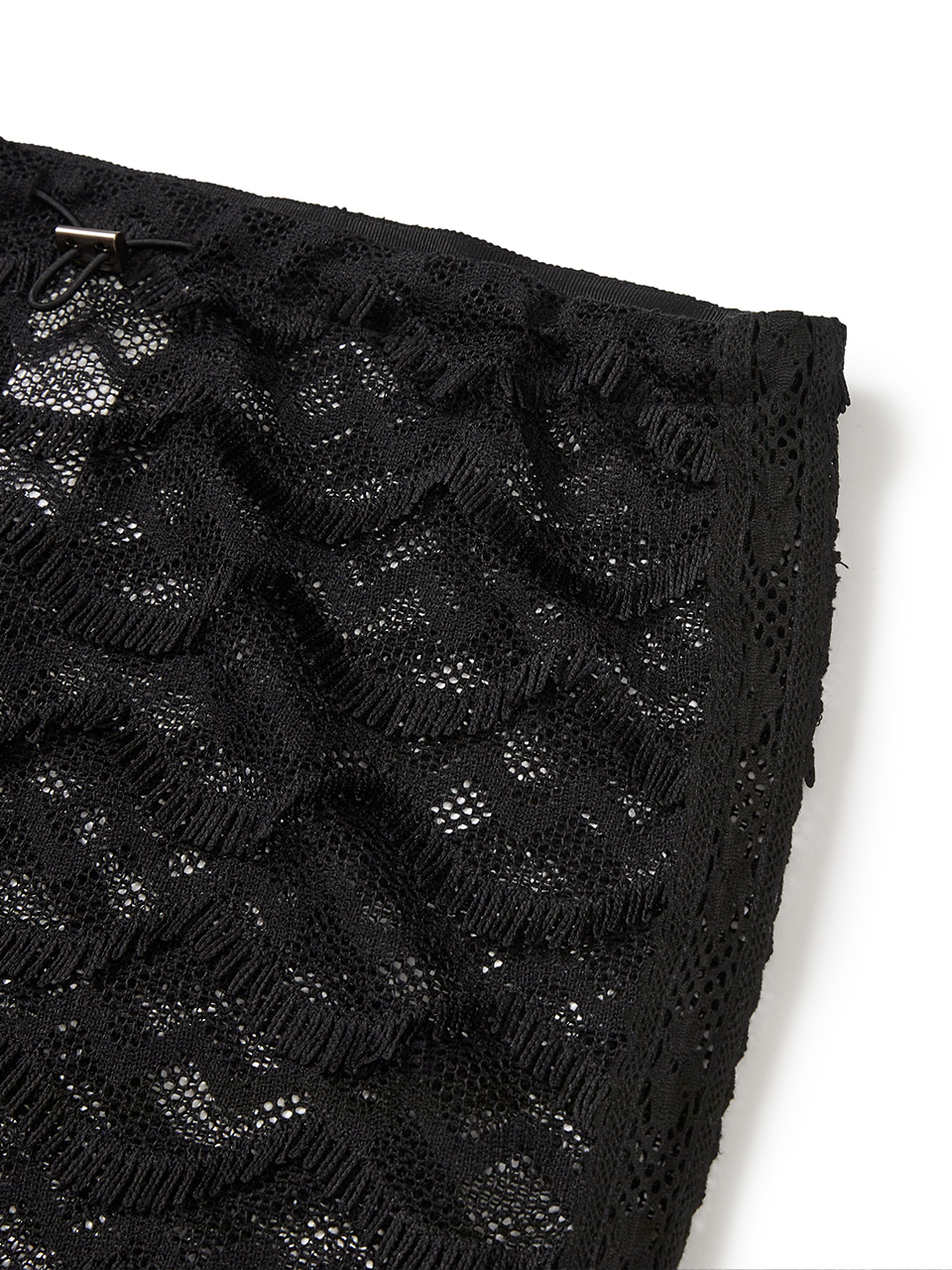 FRINGE LAYERED SKIRT_black - MARGESHERWOOD