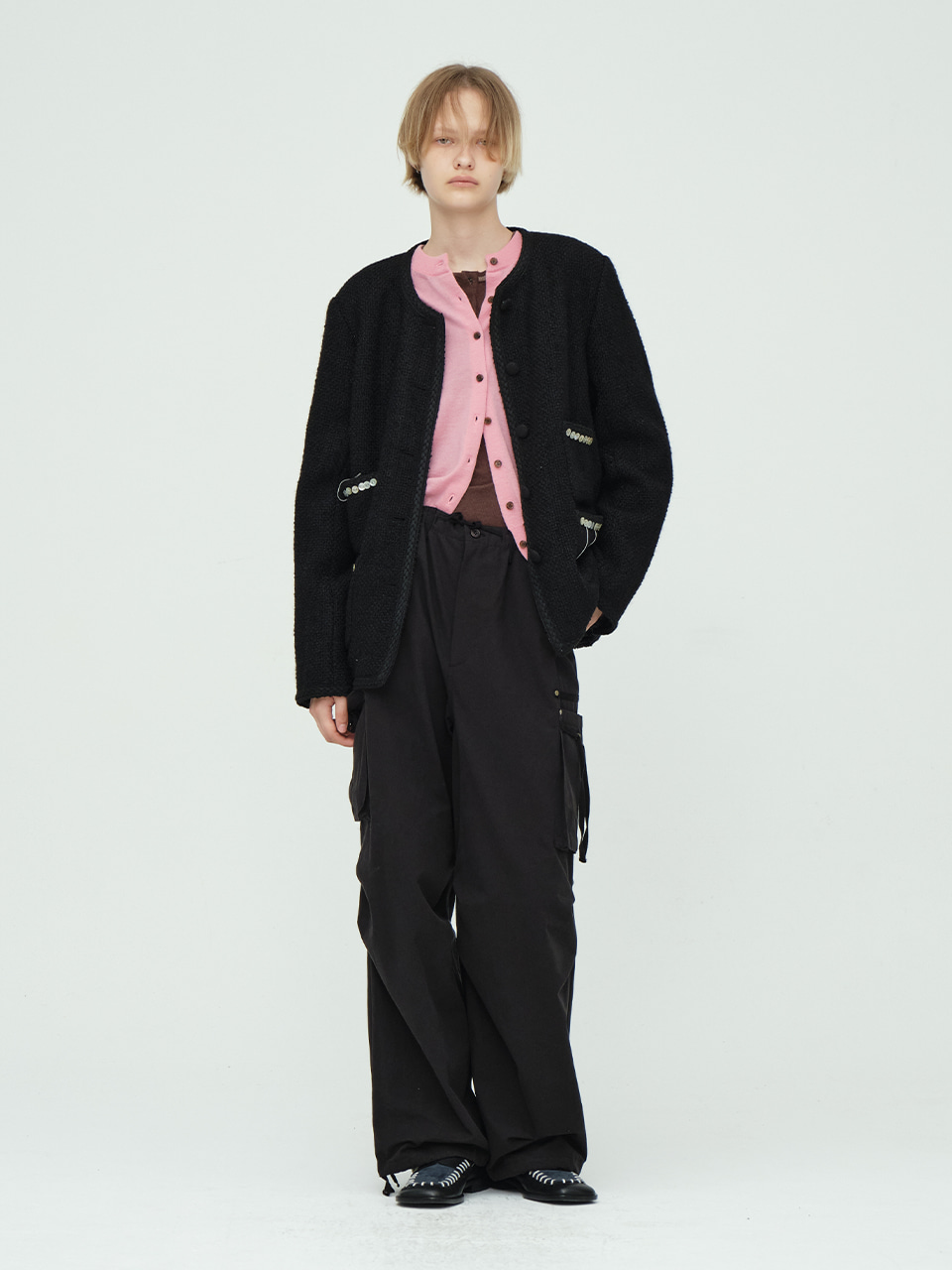 TWEED JACKET_black - MARGESHERWOOD