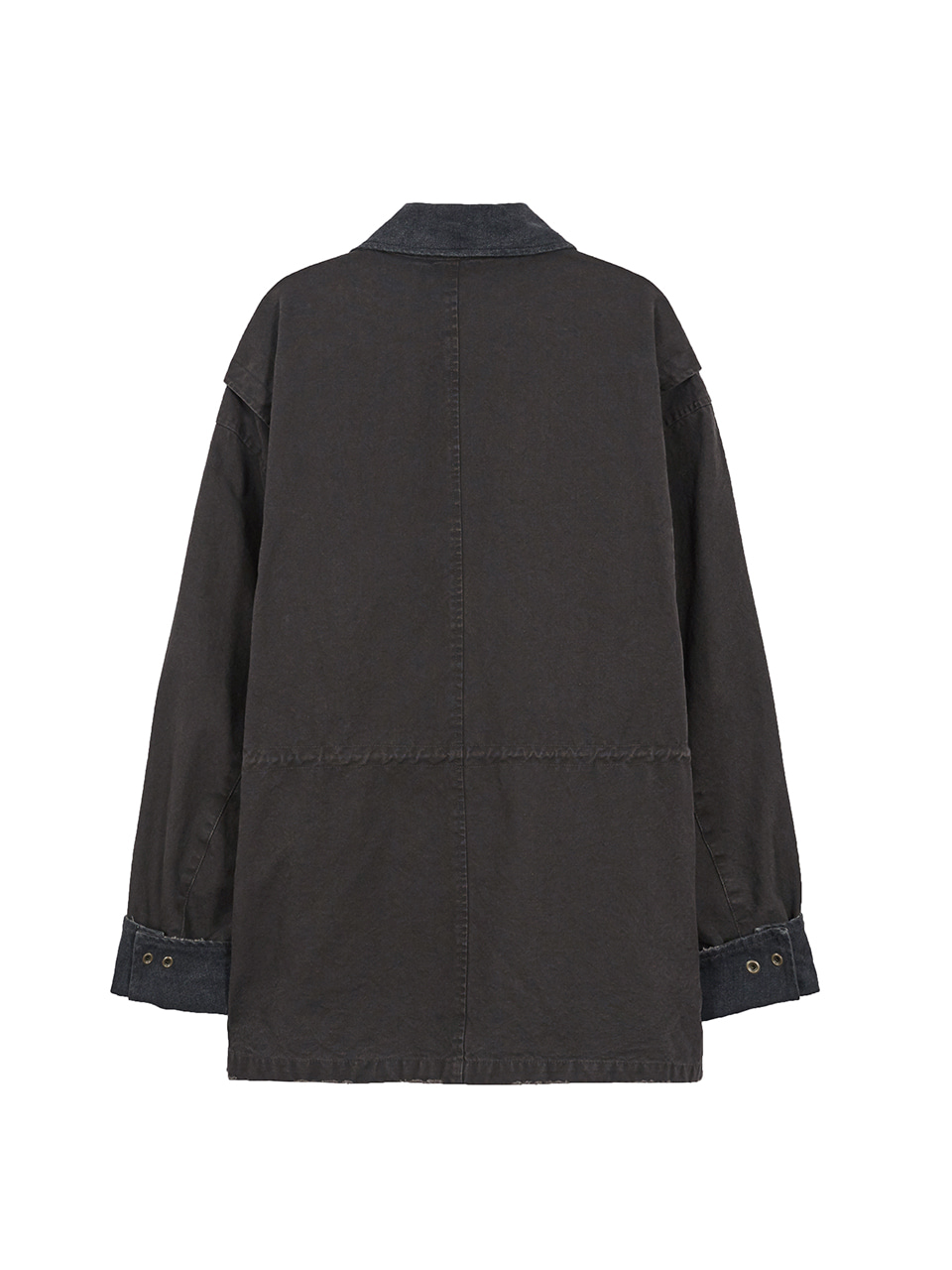 VINTAGE WASHED WORK JACKET_brown - MARGESHERWOOD