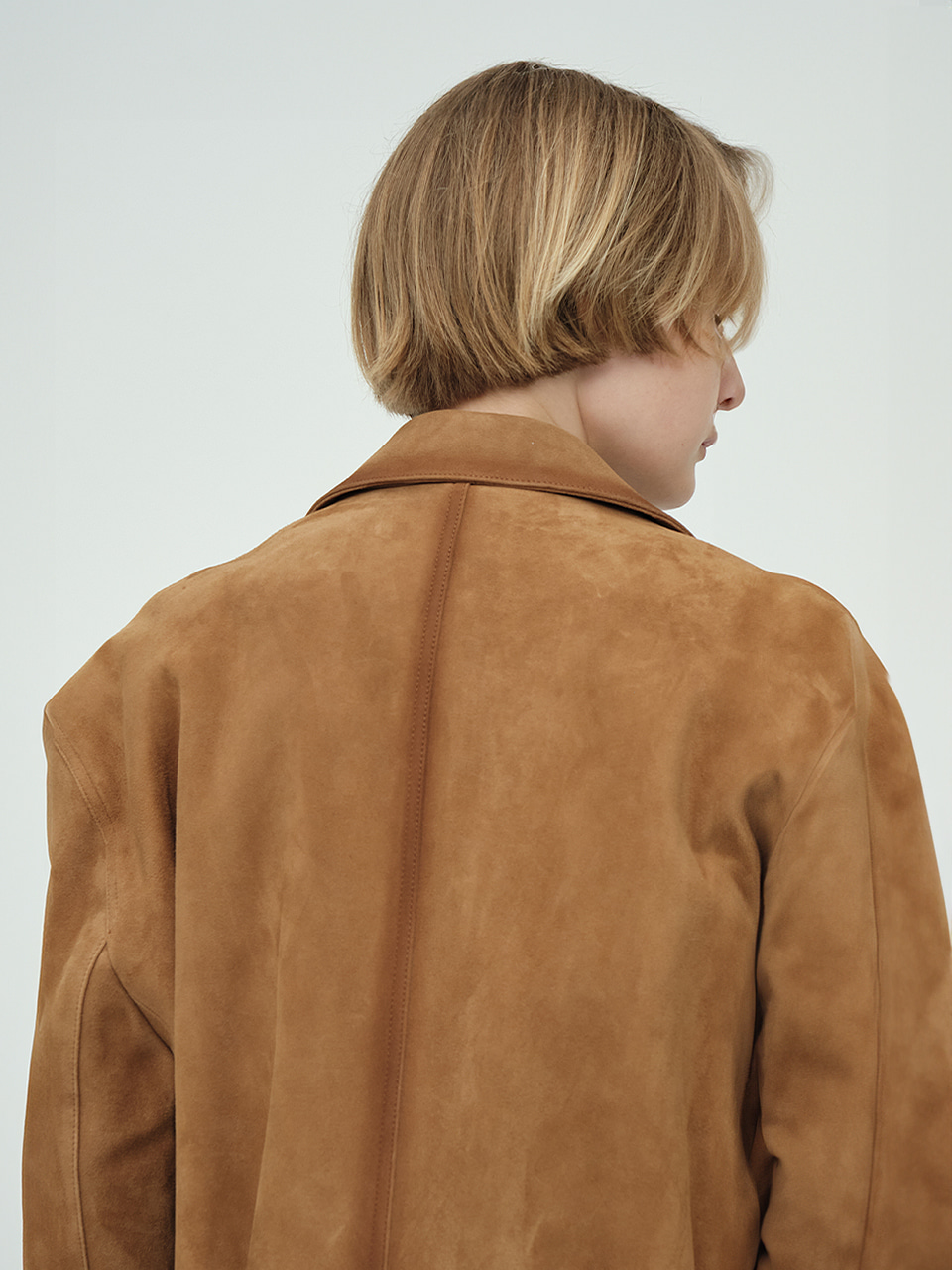 SUEDE BRUSHED JACKET_camel - MARGESHERWOOD