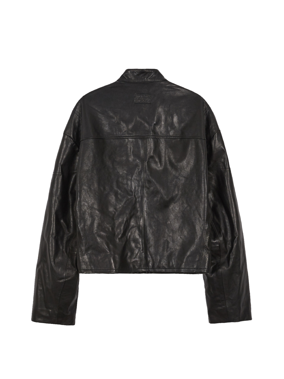 LEATHER BIKER JACKET_black - MARGESHERWOOD