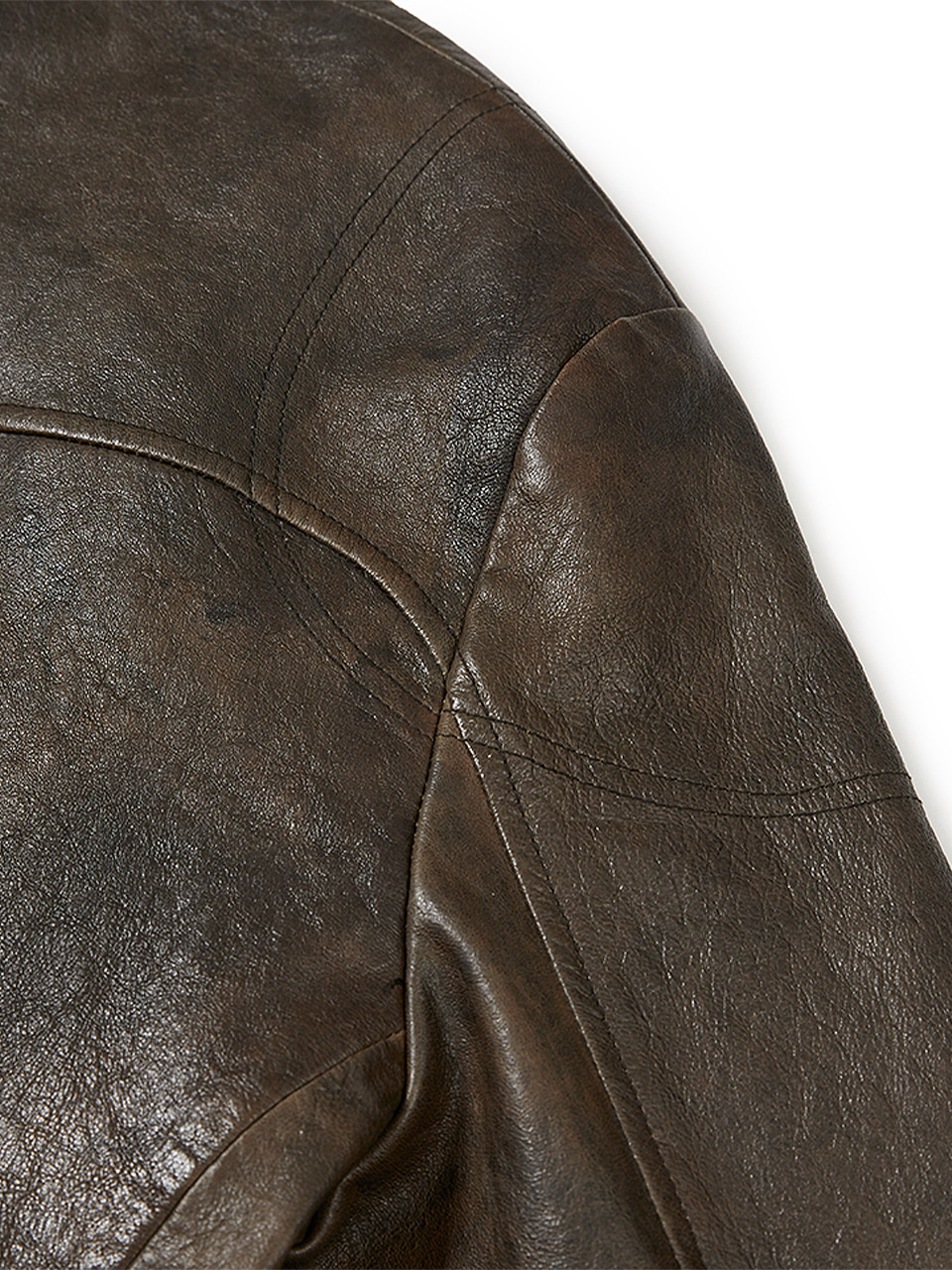 [Margesherwood ] / ☆ LEATHER BIKER JACKET / washed brown 81Wfd6pB+CL._AC_SX342_.jpg