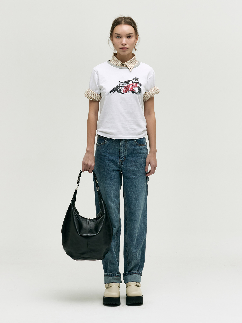 PUMPKIN LARGE_black glossy plain - MARGESHERWOOD