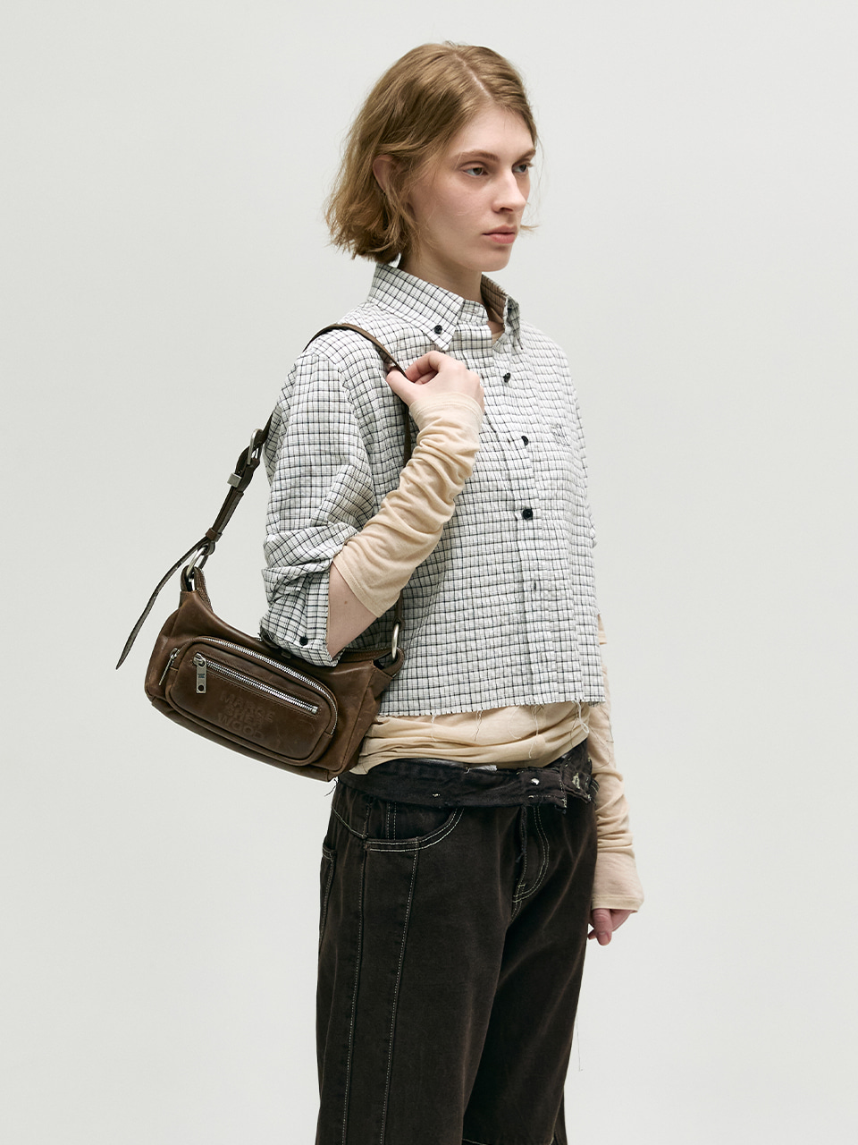 PEAK■Soft twill Hobobag ■送料込 Lindley Hobo in Soft Pebbled Leather - Black – HOBO