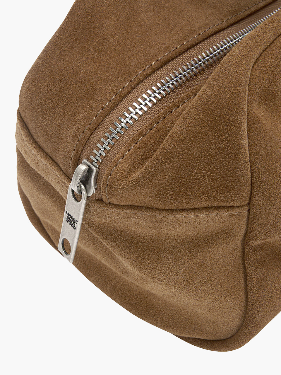 SOFT BOWLING BAG_hazelnut suede - MARGESHERWOOD