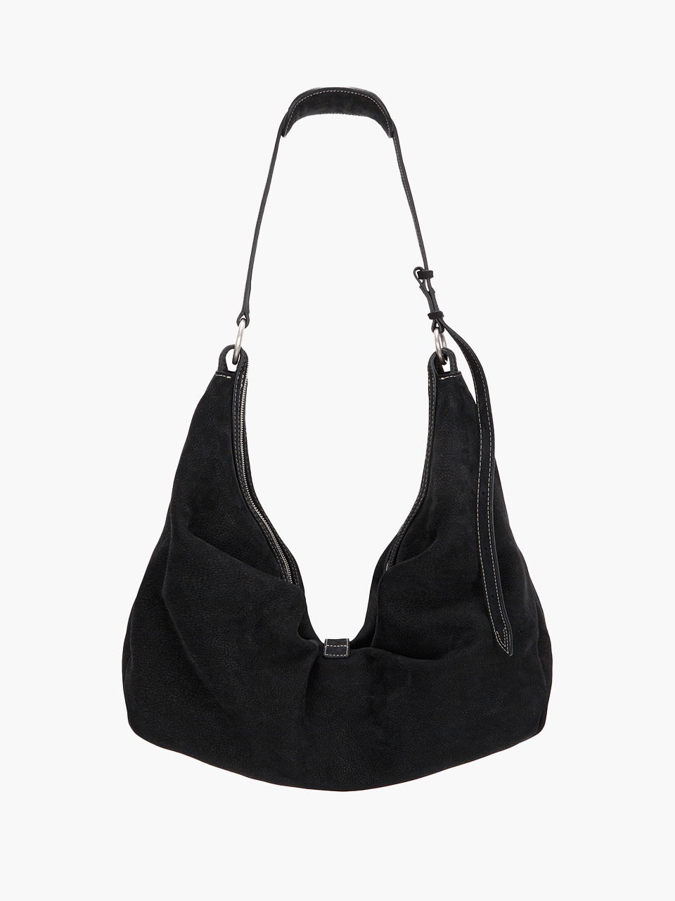 BELTED HOBO_black nubuck - MARGESHERWOOD