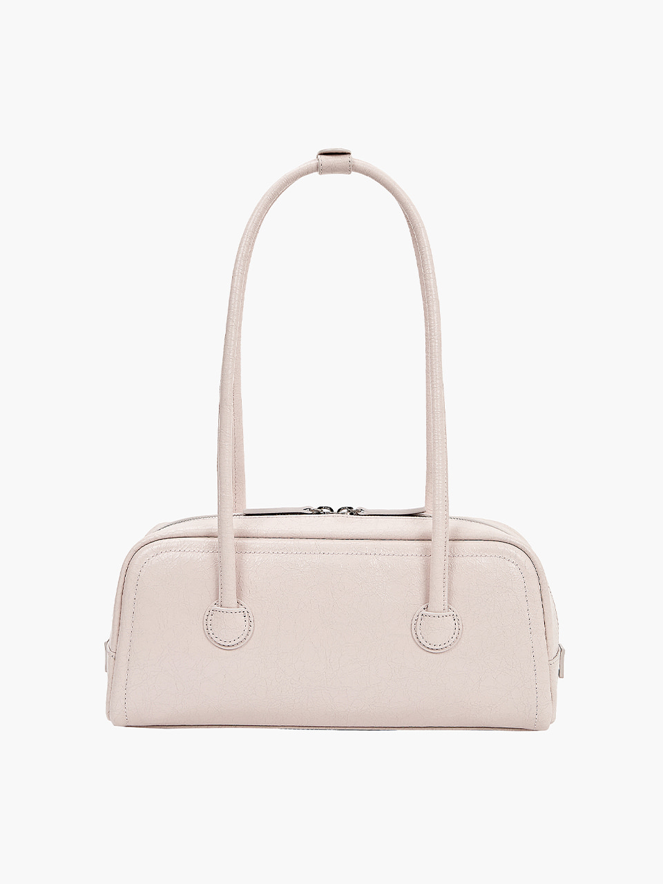 SOFT BAGUETTE BAG_pale pink cracked - MARGESHERWOOD