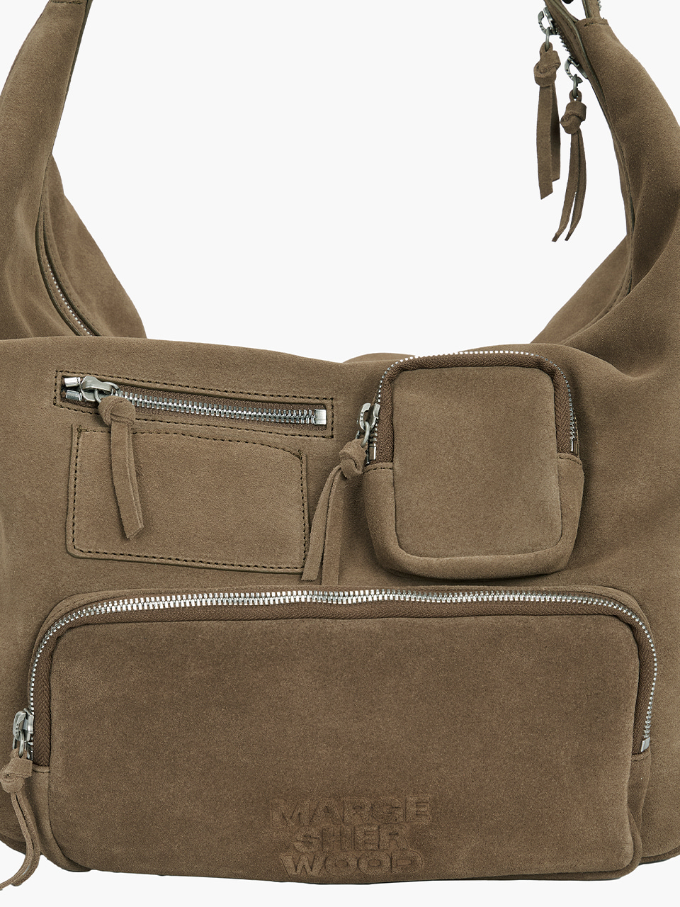 [Margesherwood ] / ☆ CITY HOBO EW / cappuccino suede CITY HOBO NS_cappuccino suede - MARGESHERWOOD