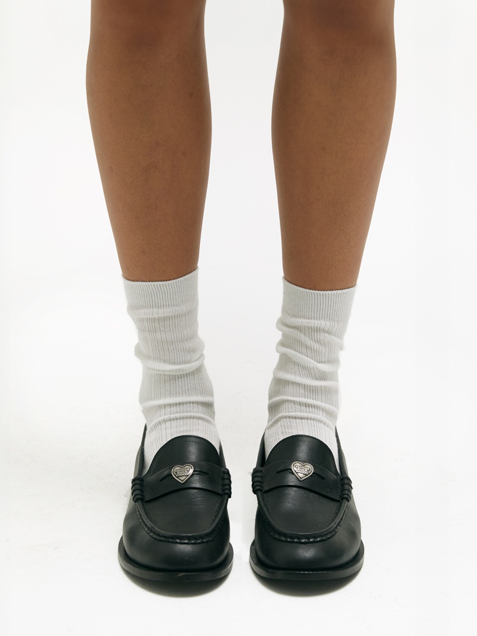 ローファー・オックスフォード [Margesherwood] / MARGE HEART LOAFERS / brown suede Margesherwood] / MARGE HEART LOAFERS / brown suede (MARGE