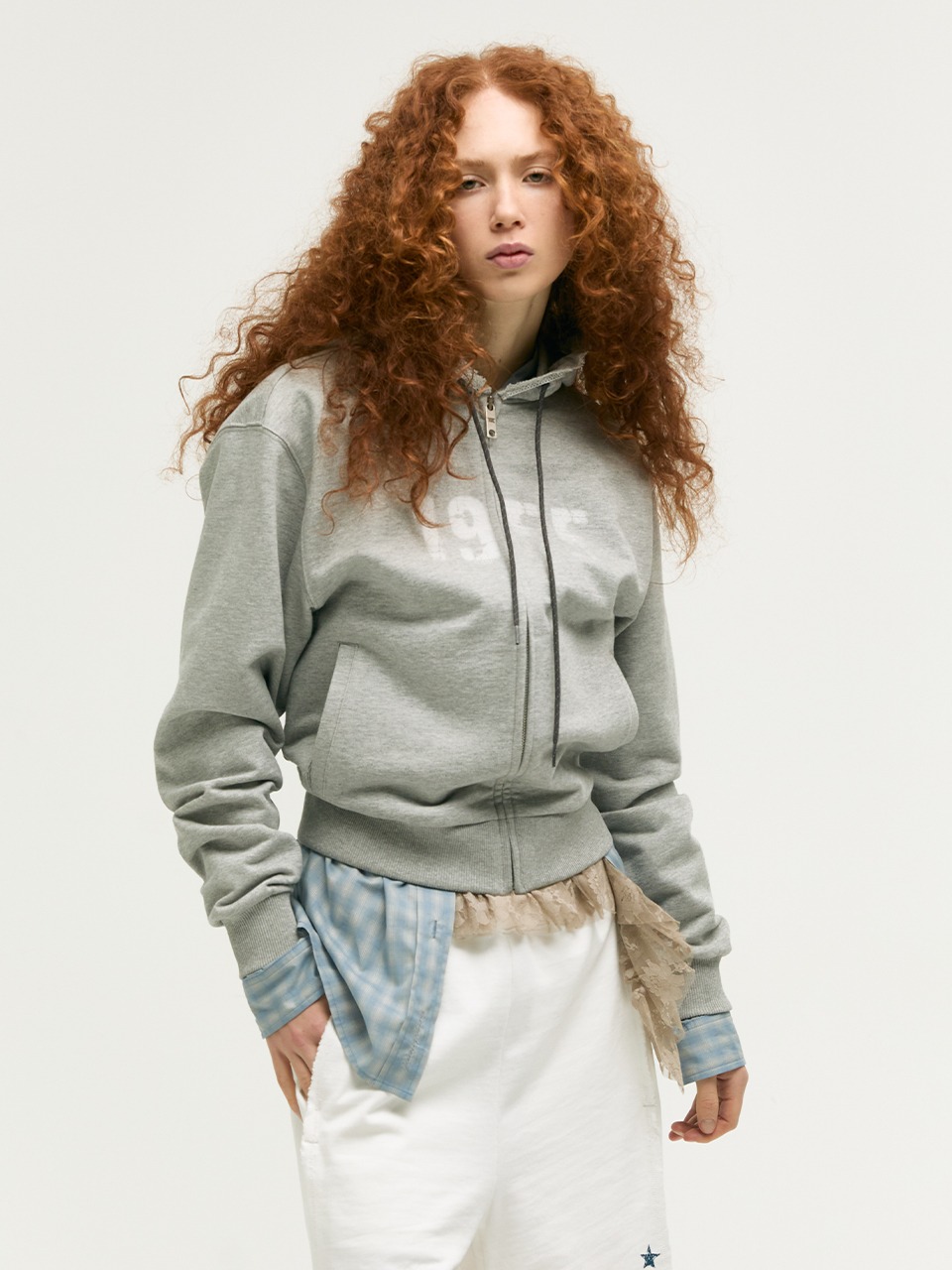 [Margesherwood] / ☆ WINDBREAKER JUMPER / GREY OUTER - MARGESHERWOOD