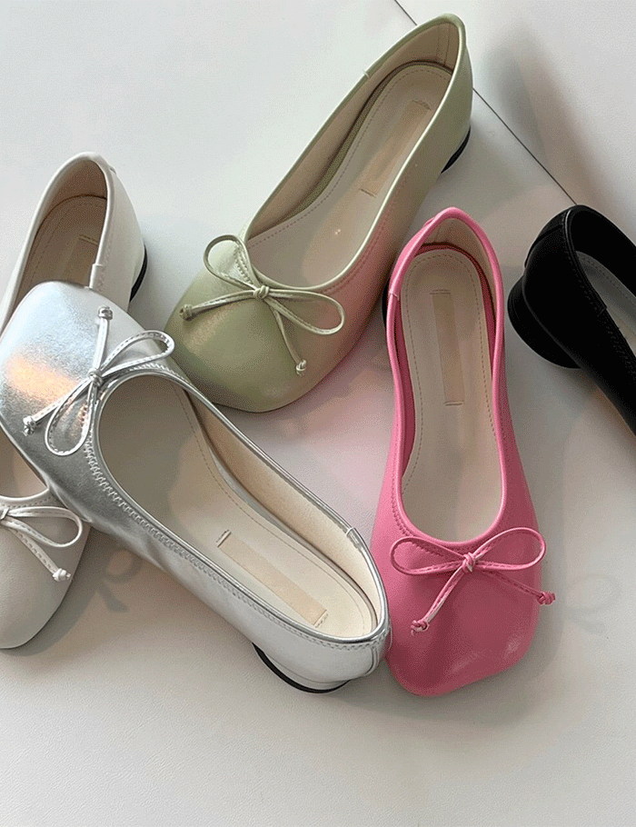 리본 펌프스 로우힐 -shoes *5color