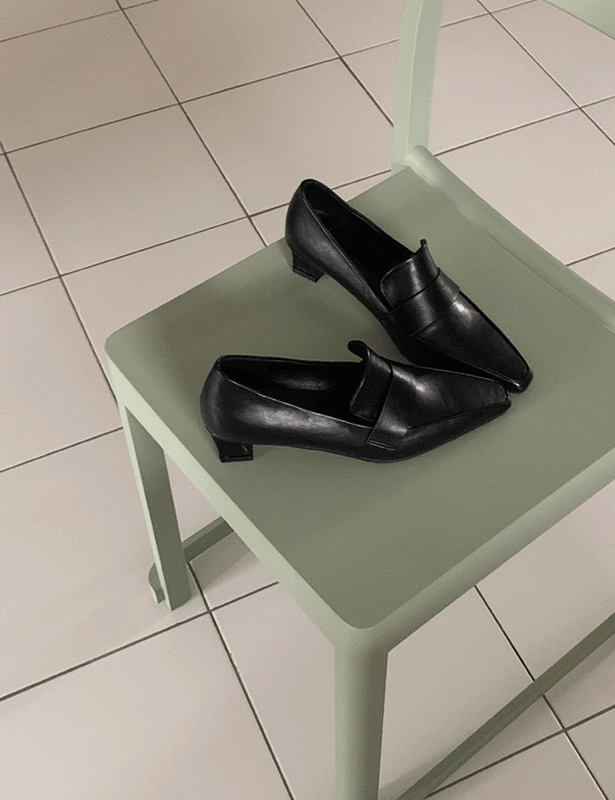 코즌 로퍼 미들힐 -shoes *3color