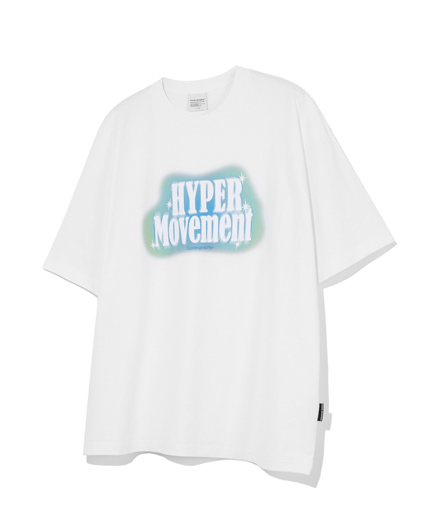 HYPER MOVEMENT 반소매 티셔츠_화이트