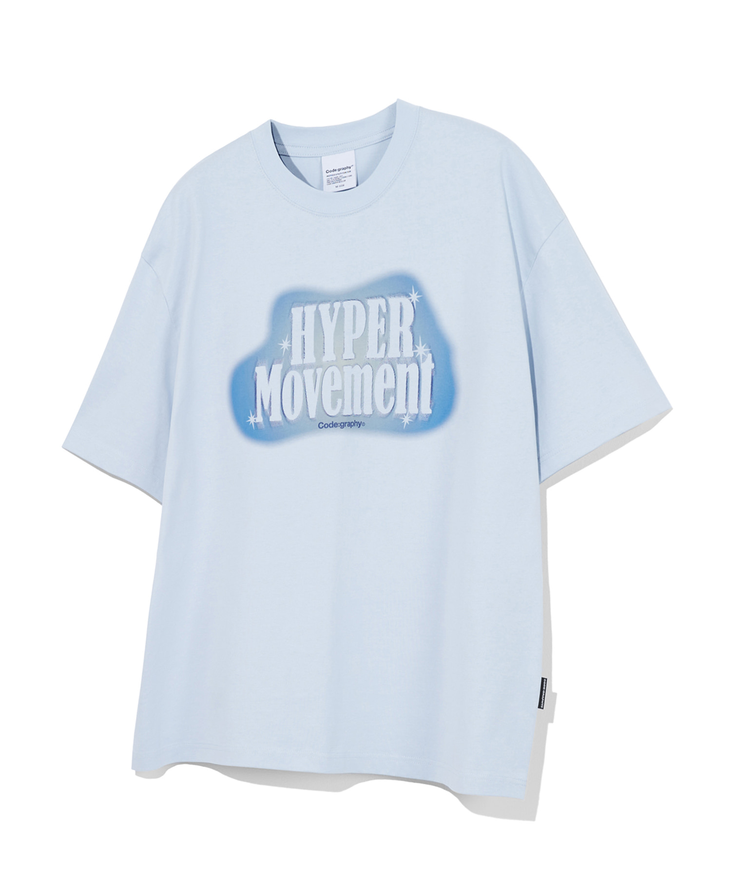 HYPER MOVEMENT 반소매 티셔츠_스카이블루